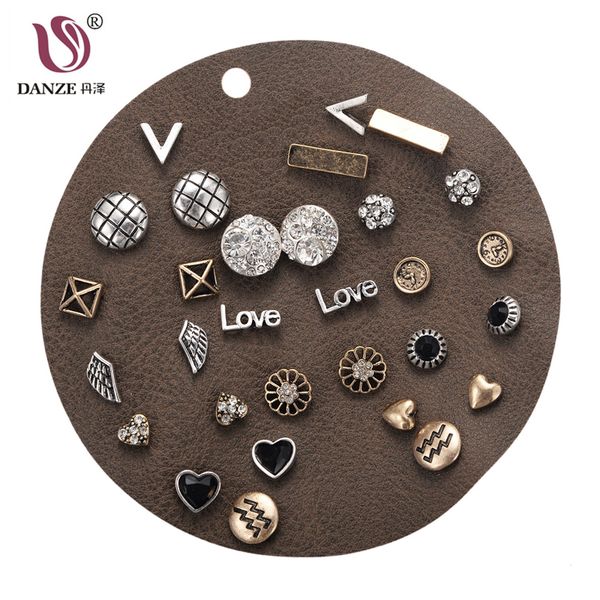 danze 15 pairs/lot vintage ancient gold color angel wings heart shaped stud earrings set for women punk piercing jewelry brinco, Golden;silver
danze 15 pairs/lot vintage ancient gold color angel wings heart shaped stud earrings set for women punk piercing jewelry brinco, Golden;silver
