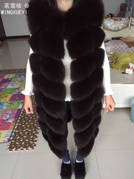 2018 real fur vest outerwear fur overcoat long design o-neck sweater vest waistcoat women's, Black
2018 real fur vest outerwear fur overcoat long design o-neck sweater vest waistcoat women's, Black