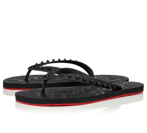 new summer men beach slip on slides red bottom loubi flip flat sandals slippers studs sandals flats luxury designer flip flops sandalias, Black
new summer men beach slip on slides red bottom loubi flip flat sandals slippers studs sandals flats luxury designer flip flops sandalias, Black
