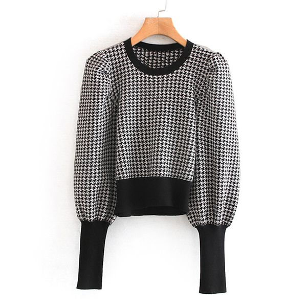 fandy lokar short vintage houndstooth sweaters women fashion o neck sweater women elegant long sleeve sweaters female ladies kw, White;black
fandy lokar short vintage houndstooth sweaters women fashion o neck sweater women elegant long sleeve sweaters female ladies kw, White;black