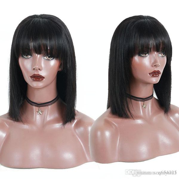 360 боб парик фронтальный парик предварительно сорвал с волосами младенца прямые короткие боб парики человеческих волос с челка парик фронта, Black
360 боб парик фронтальный парик предварительно сорвал с волосами младенца прямые короткие боб парики человеческих волос с челка парик фронта, Black