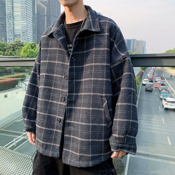 super fire men jacket south korean style grid cloth coat sleeve student leisure loose coat lapels mens jackets wind breaker, Black;brown
super fire men jacket south korean style grid cloth coat sleeve student leisure loose coat lapels mens jackets wind breaker, Black;brown