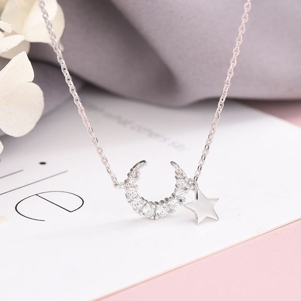 s925 sterling silver lady pendant necklace sen star moon trend light luxury zircon fashion jewelry collarbone chain
s925 sterling silver lady pendant necklace sen star moon trend light luxury zircon fashion jewelry collarbone chain