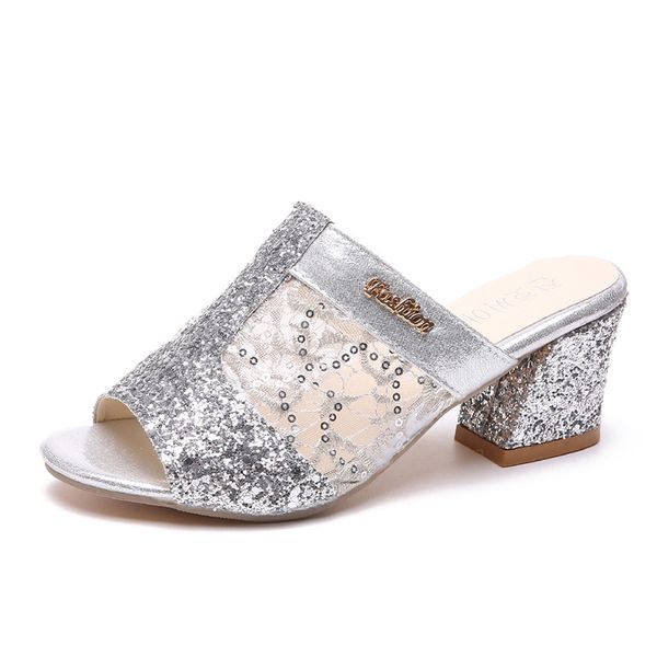 sequined cloth block heel shoes crystal sandal open toe gold gladiator heels sandalias summer elegante shoes women sandals flip, Black
sequined cloth block heel shoes crystal sandal open toe gold gladiator heels sandalias summer elegante shoes women sandals flip, Black