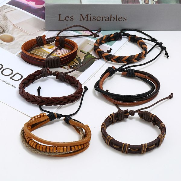 fashion leather bracelets vintage leather ropes bracelets jewelry for men women, Golden;silver
fashion leather bracelets vintage leather ropes bracelets jewelry for men women, Golden;silver