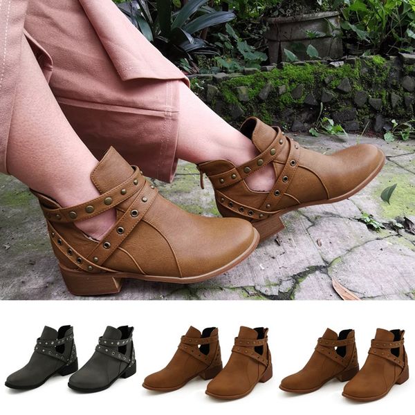 snow boots 2019 warm fashion women rivets square heels zipper solid color short boot round toe shoes winter shoes ankle boots#1, Black
snow boots 2019 warm fashion women rivets square heels zipper solid color short boot round toe shoes winter shoes ankle boots#1, Black