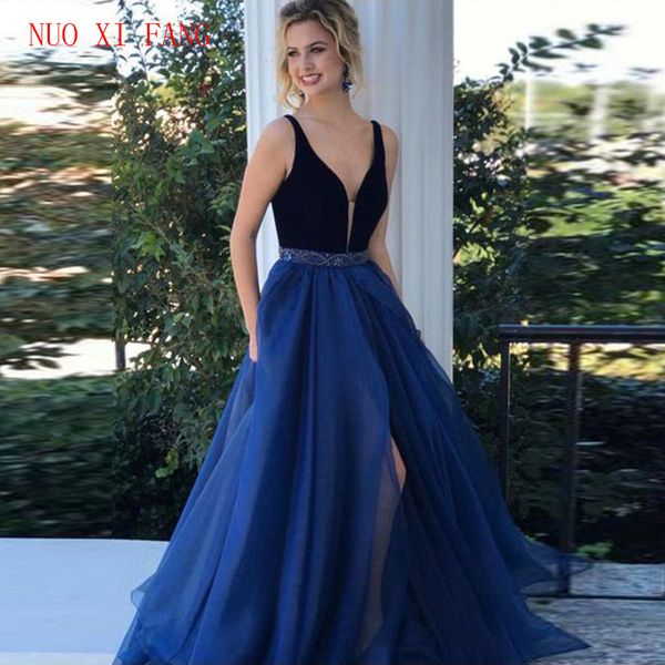 party dresses nuoxifang evening dress 2021 v neck a-line beaded sashes high split graduation for elegant prom gown, White;black
party dresses nuoxifang evening dress 2021 v neck a-line beaded sashes high split graduation for elegant prom gown, White;black