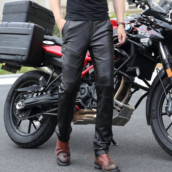 men's pants genuine leather men real sheepskin motorcycle biker male trousers spring autumn winter thick warm black straight
men's pants genuine leather men real sheepskin motorcycle biker male trousers spring autumn winter thick warm black straight