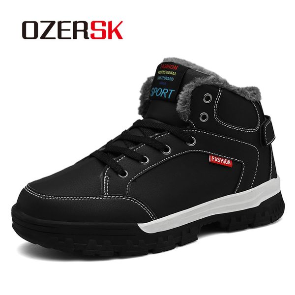 ozersk autumn designer fashion men winter warm fur boots snow ankle boots waterproof handmade men shoes, Black
ozersk autumn designer fashion men winter warm fur boots snow ankle boots waterproof handmade men shoes, Black