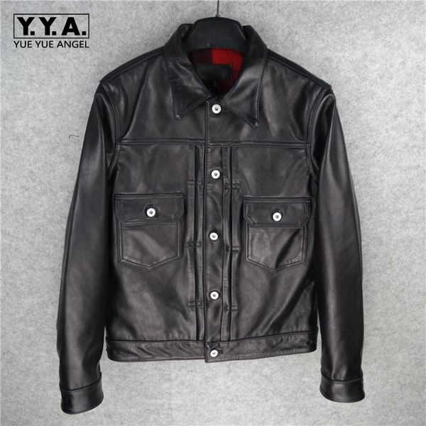 genuine leather mens jacket designer classic black single breasted cowboy jacket fashion leather short coats male
genuine leather mens jacket designer classic black single breasted cowboy jacket fashion leather short coats male