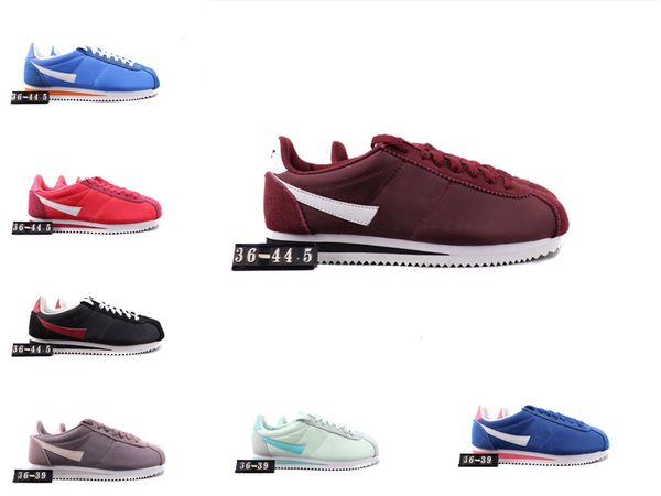 new classic cortez nylon retro low to help men's skateboard shoes basic running shoes pink ladies breathable casual shoes us 5.5, Black
new classic cortez nylon retro low to help men's skateboard shoes basic running shoes pink ladies breathable casual shoes us 5.5, Black