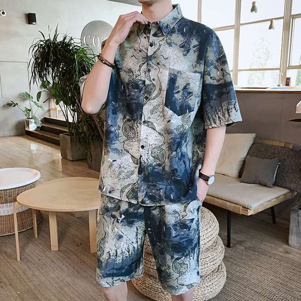incerun men summer streetwear suits men sets half sleeve lapel shirt short elastic bottoms vintage pockets cotton 2 pieces 5xl 7, Gray
incerun men summer streetwear suits men sets half sleeve lapel shirt short elastic bottoms vintage pockets cotton 2 pieces 5xl 7, Gray