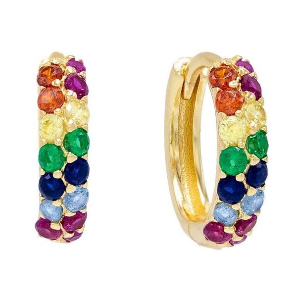 colorful rainbow hoop earring small mini hoops silver gold fashion classic women jewelry, Golden;silver
colorful rainbow hoop earring small mini hoops silver gold fashion classic women jewelry, Golden;silver