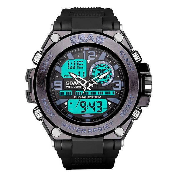 sbao men's watch multi function large dial round double display special forces sports watches men digital watch waterproof, Slivery;brown
sbao men's watch multi function large dial round double display special forces sports watches men digital watch waterproof, Slivery;brown