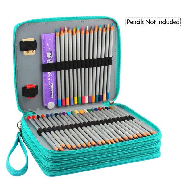 124 holders pencil case large capacity for art pens waterproof pu leather pencils bag storage box school stationery supplies
124 holders pencil case large capacity for art pens waterproof pu leather pencils bag storage box school stationery supplies
