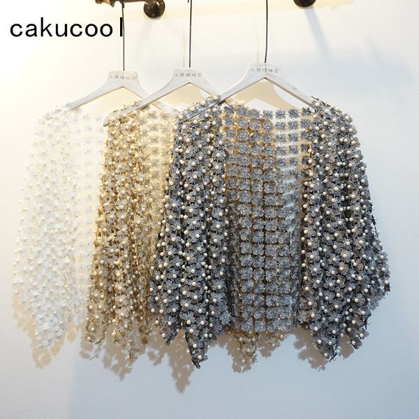 cakucool women summer sun-proof coat lace hollow out floral pearl bead open stitch cardigan flare sleeve jacket cappa shawl lady, Black;brown
cakucool women summer sun-proof coat lace hollow out floral pearl bead open stitch cardigan flare sleeve jacket cappa shawl lady, Black;brown