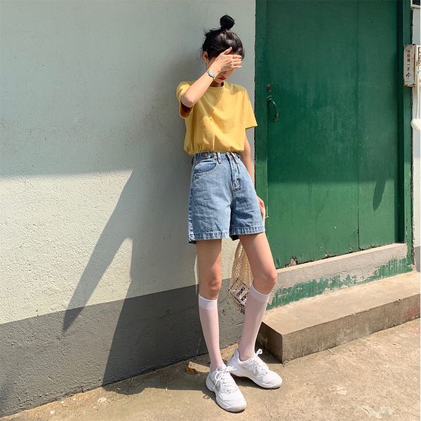 cowboy shorts woman summer 2019 high waist a word directly tongxianshou chic leisure time fivepence pants easy wide leg pants, Blue
cowboy shorts woman summer 2019 high waist a word directly tongxianshou chic leisure time fivepence pants easy wide leg pants, Blue