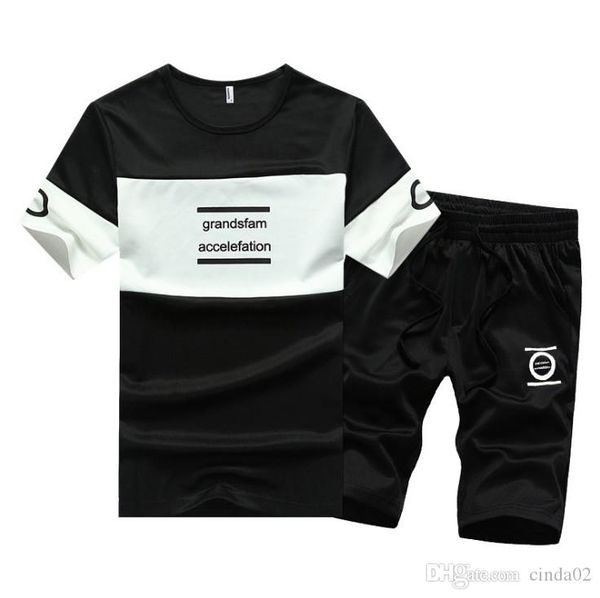 men summer clothing set teens fashion casual male t- shirt+shorts clothes sets o-neck tracksuits color navy gray black
men summer clothing set teens fashion casual male t- shirt+shorts clothes sets o-neck tracksuits color navy gray black
