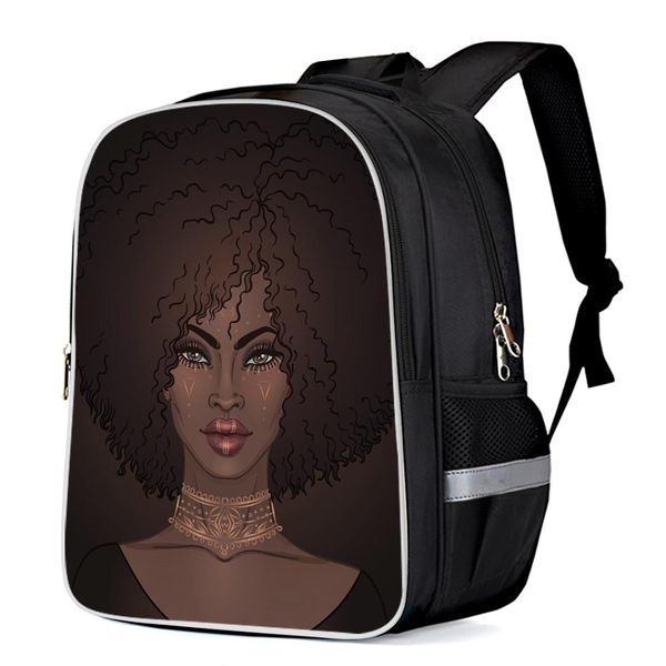 african woman backpacks school bag child book bag sports bags bottle side pockets school student silver edge