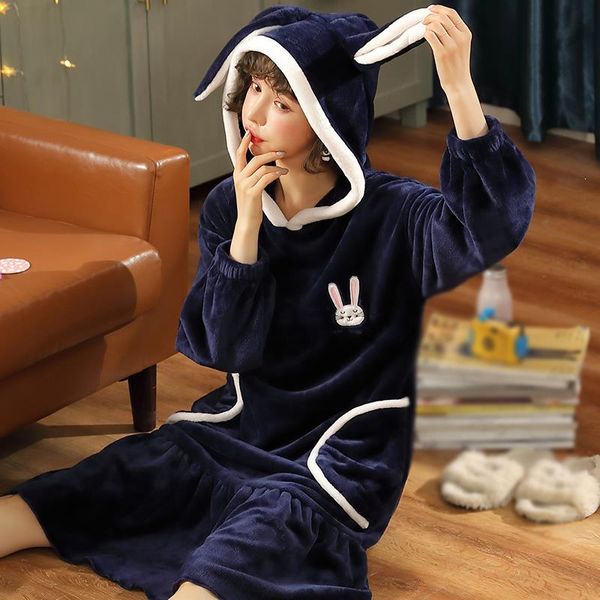 winter warm women night robes coral fleece cartoon long ears pink gray long sleeve homewear nightgown bathrobe, Black;red
winter warm women night robes coral fleece cartoon long ears pink gray long sleeve homewear nightgown bathrobe, Black;red