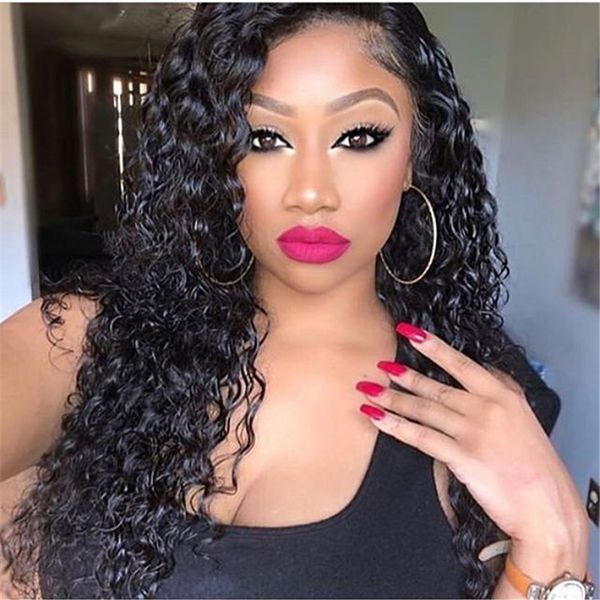 curly lace front human hair wigs pre plucked hairline brazilian remy hair lace front wig with baby hair natural color, Black
curly lace front human hair wigs pre plucked hairline brazilian remy hair lace front wig with baby hair natural color, Black