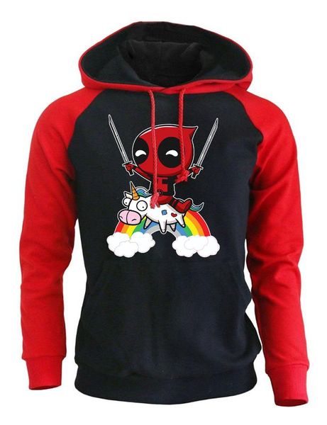 deadpool cartoon funny hoodies for men 2018 autumn winter raglan sleeve sweatshirt hip hop men's hoodie brand tracksuit hoody, Black 
deadpool cartoon funny hoodies for men 2018 autumn winter raglan sleeve sweatshirt hip hop men's hoodie brand tracksuit hoody, Black