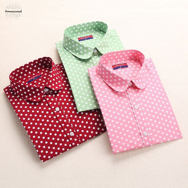 blouses shirts women polka dot cotton long sleeve ladies female shirt collar plus size 5xl blusas autumn clothing, White
blouses shirts women polka dot cotton long sleeve ladies female shirt collar plus size 5xl blusas autumn clothing, White