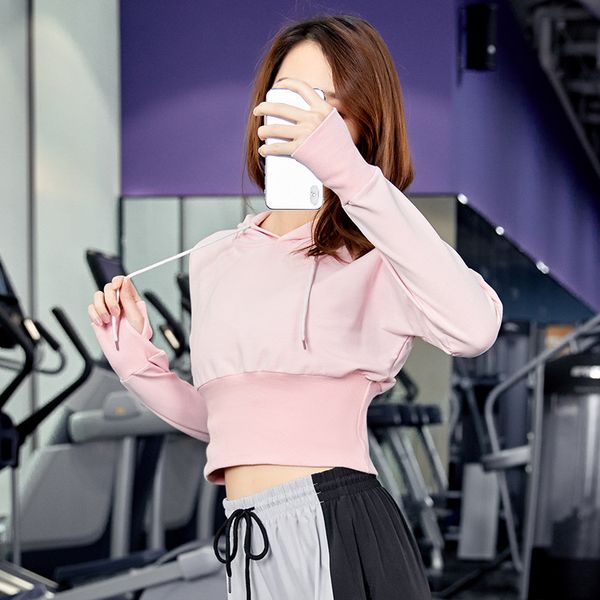 women trainer running coat sports yoga hooded fingertips fitness sweatshirt, Black;red
women trainer running coat sports yoga hooded fingertips fitness sweatshirt, Black;red