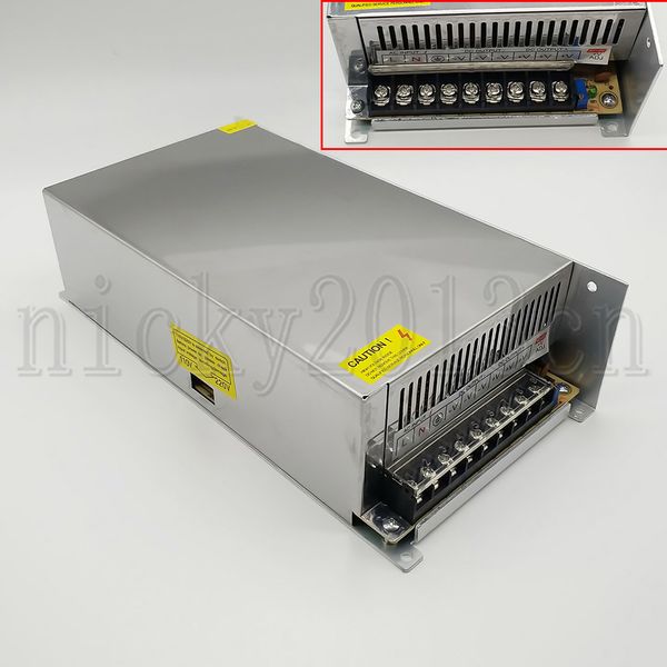 full power dc 12v 42a 500w power supply adapter transformer switching led light driver non waterproof indoor iron case ac 110v 220v input
full power dc 12v 42a 500w power supply adapter transformer switching led light driver non waterproof indoor iron case ac 110v 220v input