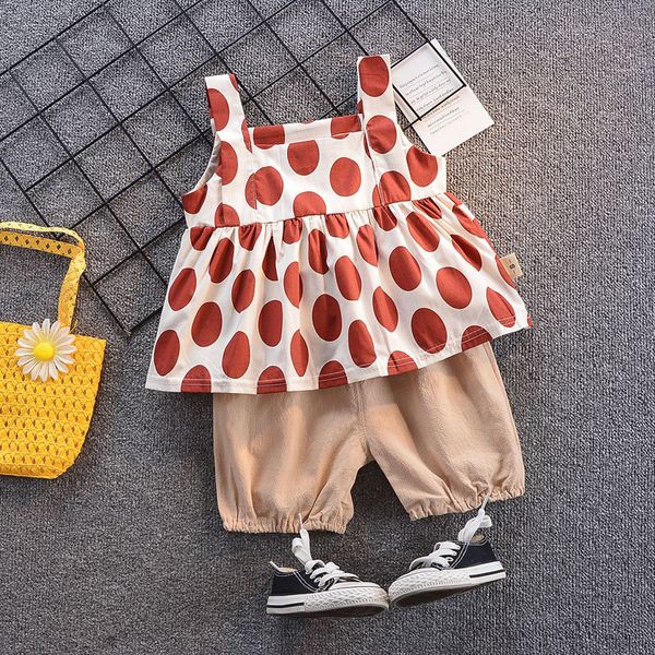 qaziqiland summer toddler kids girls clothing set polka dot printed t-shirt +solid pants/shorts 2 pcs 1-5y clothes set new, White
qaziqiland summer toddler kids girls clothing set polka dot printed t-shirt +solid pants/shorts 2 pcs 1-5y clothes set new, White