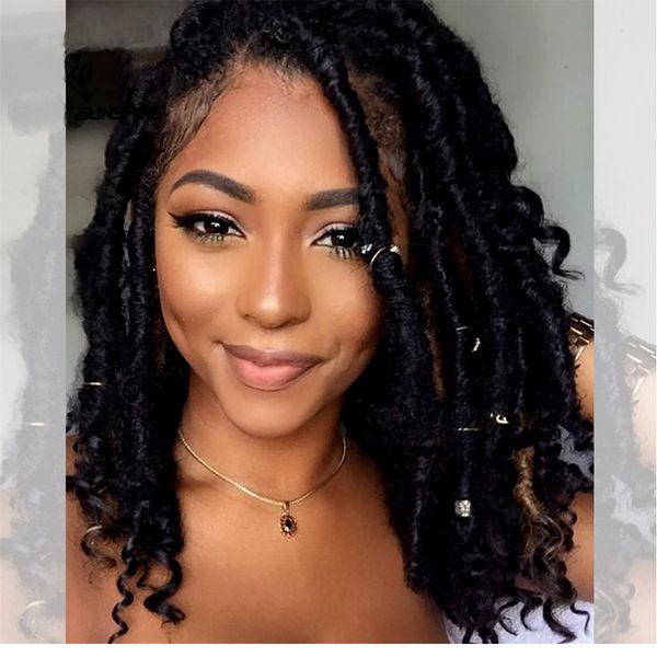 dilys hair ombre faux locs crochet braids soft natural synthetic hair extensions 24 strands 100/pack different colors 20 inch, Black 
dilys hair ombre faux locs crochet braids soft natural synthetic hair extensions 24 strands 100/pack different colors 20 inch, Black