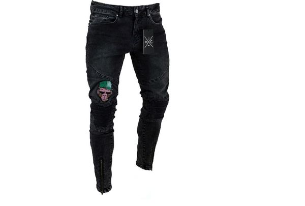mens jeans stretchy ripped skinny biker jeans cartoon pattern destroyed taped slim fit black denim pants 2018 new, Blue
mens jeans stretchy ripped skinny biker jeans cartoon pattern destroyed taped slim fit black denim pants 2018 new, Blue