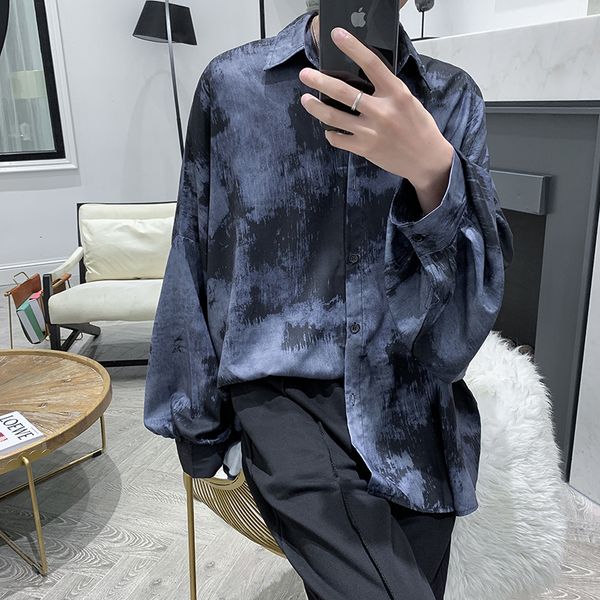 2019 spring and autumn new recommended youth male polyester tie dyed loose fashion casual contrast color thin shirt black s-xl, White;black
2019 spring and autumn new recommended youth male polyester tie dyed loose fashion casual contrast color thin shirt black s-xl, White;black
