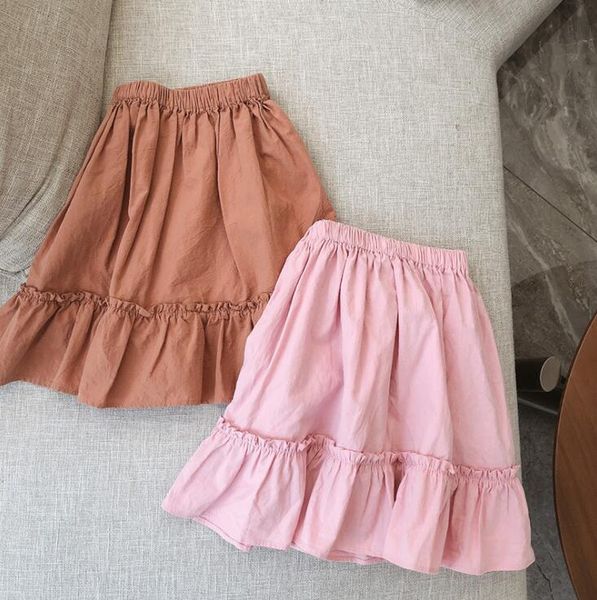 2020 new girls ruffles cotton skirt fashion summer girls skirts 1-7t qh231