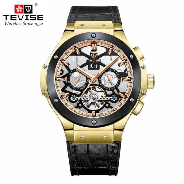 tevise 2019 new mens watches casual leather mechanical watch waterproof automatic watch business wristwatch clock, Slivery;brown
tevise 2019 new mens watches casual leather mechanical watch waterproof automatic watch business wristwatch clock, Slivery;brown
