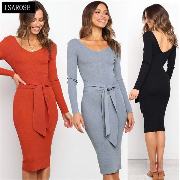 isarose backless тонкий платье для леди длина колена вязаная упругие длинным рукавом bodycon женщин повязку sexy v-образным вырезом свитер п, Black;gray
isarose backless тонкий платье для леди длина колена вязаная упругие длинным рукавом bodycon женщин повязку sexy v-образным вырезом свитер п, Black;gray