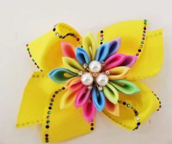 a pair of blessing girl 4.5" shine coral hair bow clip rhinestone rainbow flower, Slivery;white
a pair of blessing girl 4.5" shine coral hair bow clip rhinestone rainbow flower, Slivery;white