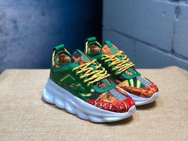 2019 new chain reaction neaker male men luxury female women port trainer ca ual fa hion 13 ver ace hoe neaker, Blue;gray
2019 new chain reaction neaker male men luxury female women port trainer ca ual fa hion 13 ver ace hoe neaker, Blue;gray