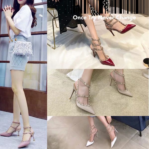 shopping pointed toe 2-strap with studs high heels patent leather rivets sandals women shoes valentine high heel shoes, Black
shopping pointed toe 2-strap with studs high heels patent leather rivets sandals women shoes valentine high heel shoes, Black