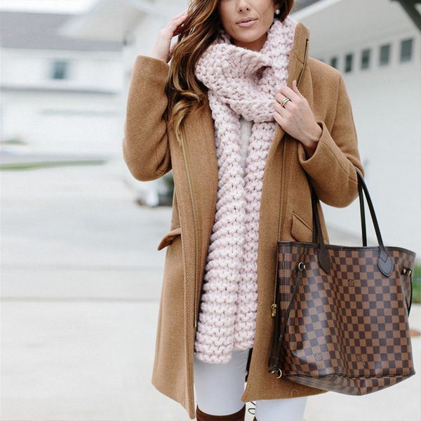 fashion winter warm camel woolen coat female mid-long new korean temperament women's popular outerwear woolen zipper pink coat, Black
fashion winter warm camel woolen coat female mid-long new korean temperament women's popular outerwear woolen zipper pink coat, Black