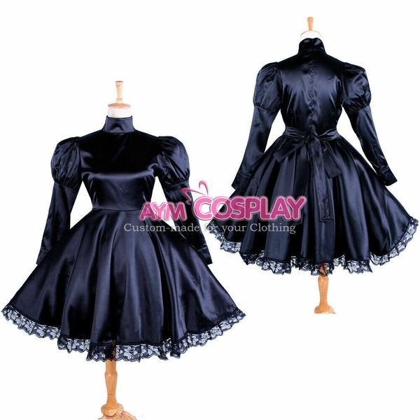 pre-made us size 18 -dominate femdom black satin sissy maid dress, Black;red
pre-made us size 18 -dominate femdom black satin sissy maid dress, Black;red