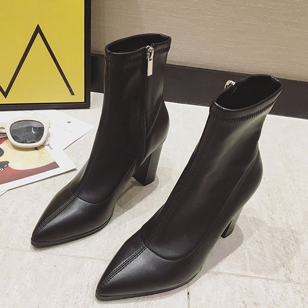designer women shoes fashion british boots pointed toes martin boots buckle strap chunky high heel retro luxury fashion ankle boots, Black
designer women shoes fashion british boots pointed toes martin boots buckle strap chunky high heel retro luxury fashion ankle boots, Black