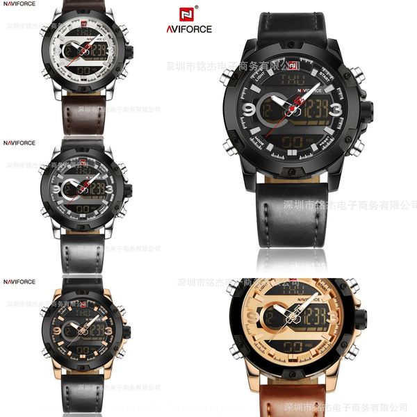 naviforce lingxiang 9097 men's sports waterproof dual display multifunctional quartz watch men's watch, Blue
naviforce lingxiang 9097 men's sports waterproof dual display multifunctional quartz watch men's watch, Blue