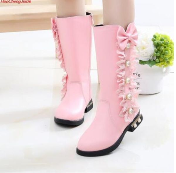 girls boots new parent-child shoes princess pearl lace bow girl high-leg boots children' snow child ever after size27-37, Black;grey
girls boots new parent-child shoes princess pearl lace bow girl high-leg boots children' snow child ever after size27-37, Black;grey