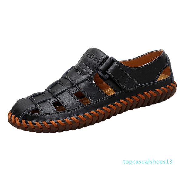 jaycosin mens beach slippers solid hook hollow out casual shoes men's summer fashion trend beach casual comfort wild sandals t13, Black
jaycosin mens beach slippers solid hook hollow out casual shoes men's summer fashion trend beach casual comfort wild sandals t13, Black
