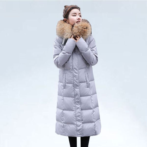 winter down jacket parka natural fur collar 90% duck down coat women long coat hooded parkas warm large size winter jacket women, Black
winter down jacket parka natural fur collar 90% duck down coat women long coat hooded parkas warm large size winter jacket women, Black