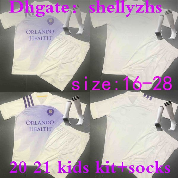kids kit +socks 2020 2021 mls orlando soccer jerseys 20 21 youth city nani pereyra dwyer football shirt johnson boys soccer shirts, Black;yellow
kids kit +socks 2020 2021 mls orlando soccer jerseys 20 21 youth city nani pereyra dwyer football shirt johnson boys soccer shirts, Black;yellow