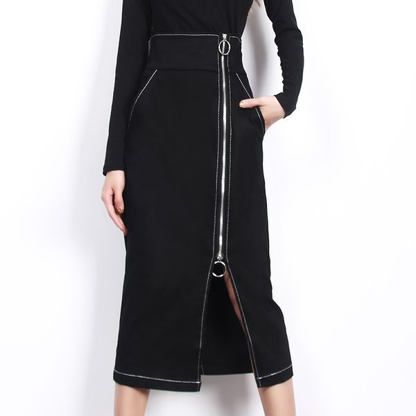 мода tide осень новый повседневная мода темперамент женщины сыпучие plus solid color zipper высокая талия прямая юбка tc555, Black
мода tide осень новый повседневная мода темперамент женщины сыпучие plus solid color zipper высокая талия прямая юбка tc555, Black