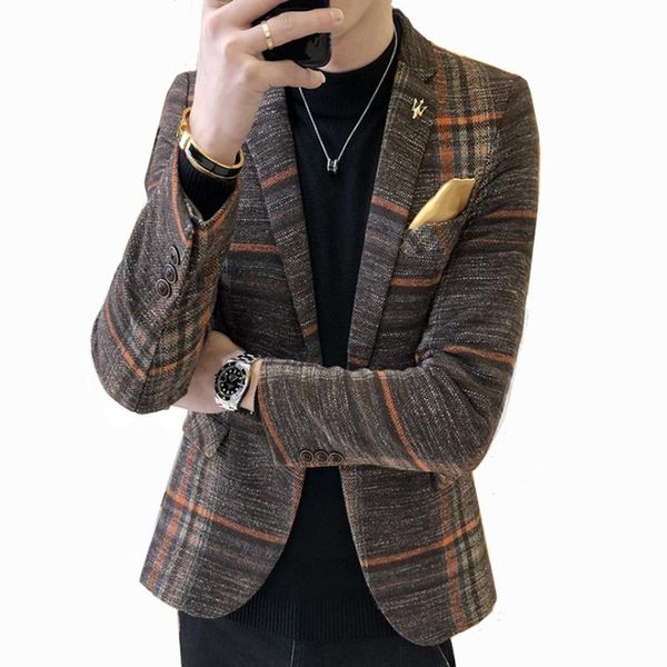 2020 new arrival brand clothing jacket spring suit jacket mens plaid blazer fashion slim male suits casual blazers coat, White;black
2020 new arrival brand clothing jacket spring suit jacket mens plaid blazer fashion slim male suits casual blazers coat, White;black
