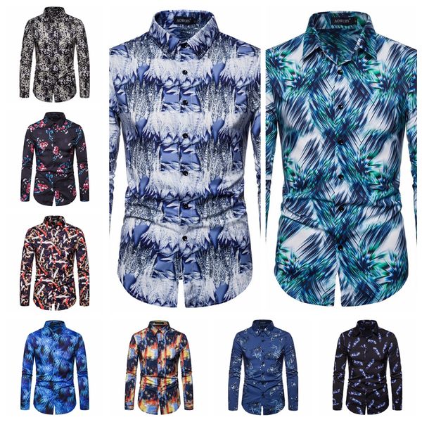 men's personality 3d digital printing shirt turn down collar casual slim outfit long sleeves floral printed new arrival fashion clothin, White;black
men's personality 3d digital printing shirt turn down collar casual slim outfit long sleeves floral printed new arrival fashion clothin, White;black